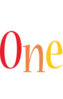 One birthday logo