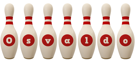 Osvaldo bowling-pin logo