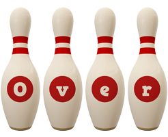 Over bowling-pin logo