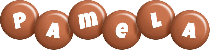 Pamela candy-brown logo