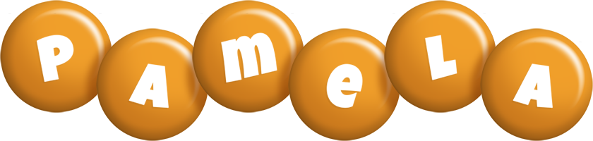 Pamela candy-orange logo