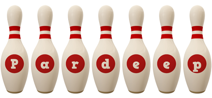 Pardeep bowling-pin logo