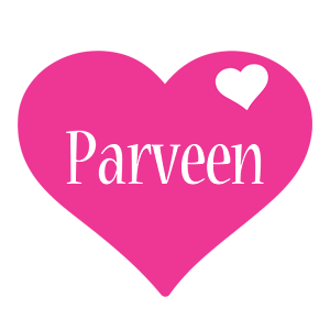 Parveen love-heart logo