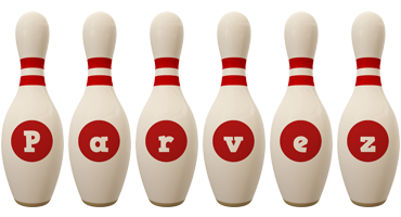 Parvez bowling-pin logo