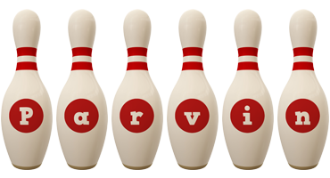 Parvin bowling-pin logo