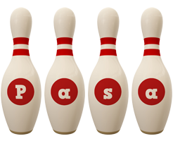 Pasa bowling-pin logo