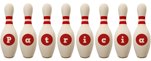 Patricia bowling-pin logo