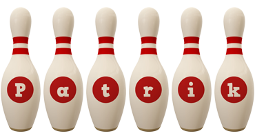 Patrik bowling-pin logo