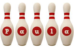 Paula bowling-pin logo