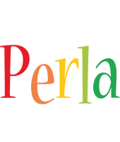 Perla birthday logo