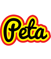 Peta flaming logo