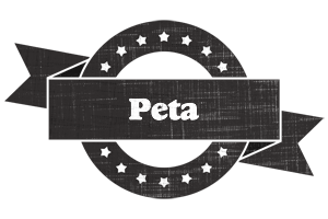 Peta grunge logo