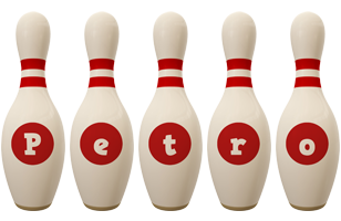 Petro bowling-pin logo