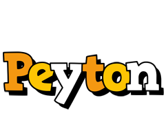 Peyton cartoon logo