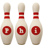 Phi bowling-pin logo