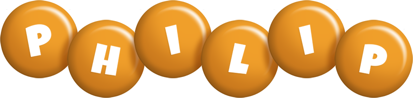 Philip candy-orange logo