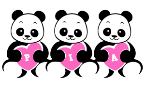 Pia love-panda logo