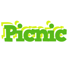 PICNIC logo effect. Colorful text effects in various flavors. Customize your own text here: http://www.textGiraffe.com/logos/picnic/