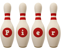 Pier bowling-pin logo