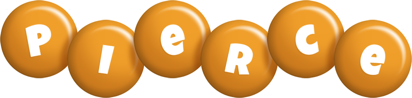 Pierce candy-orange logo