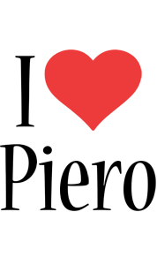 Piero i-love logo