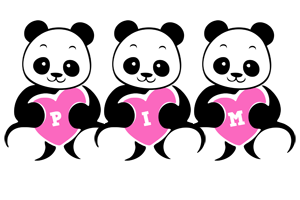 Pim love-panda logo