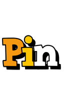 Pin cartoon logo