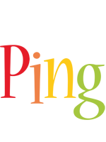 Ping birthday logo
