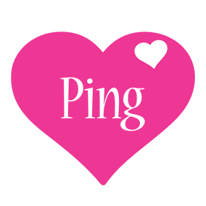 Ping love-heart logo