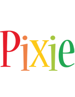 Pixie birthday logo