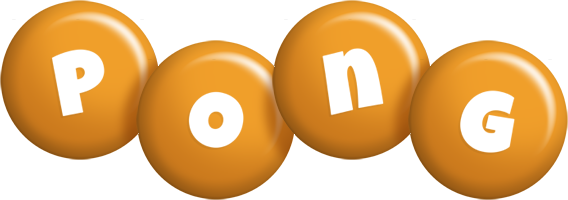 Pong candy-orange logo