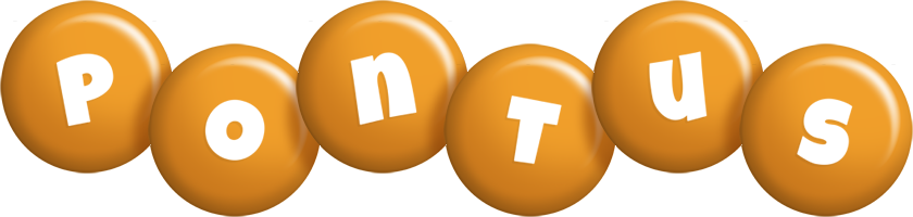 Pontus candy-orange logo
