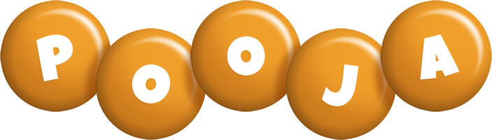 Pooja candy-orange logo