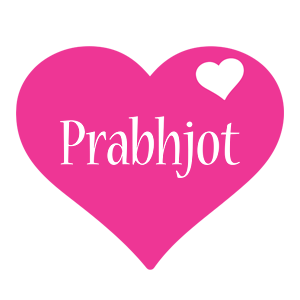 Prabhjot love-heart logo