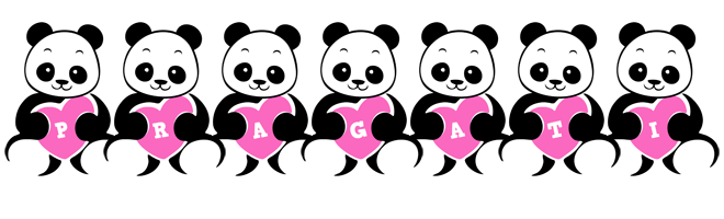 Pragati love-panda logo