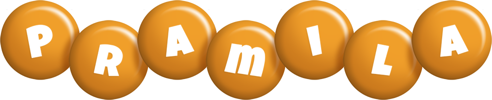 Pramila candy-orange logo