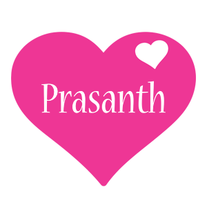 Prasanth love-heart logo