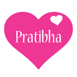 Pratibha love-heart logo
