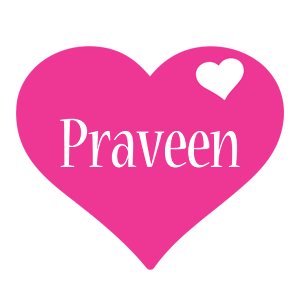 Praveen love-heart logo