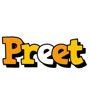 Preet cartoon logo
