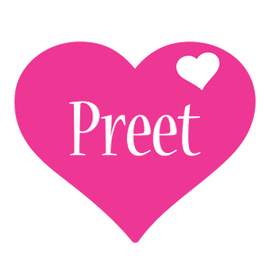Preet love-heart logo