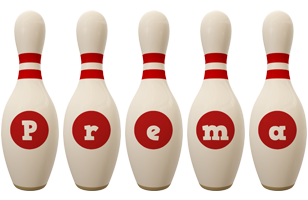 Prema bowling-pin logo