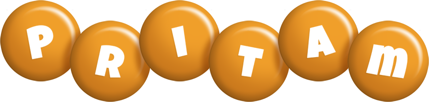 Pritam candy-orange logo