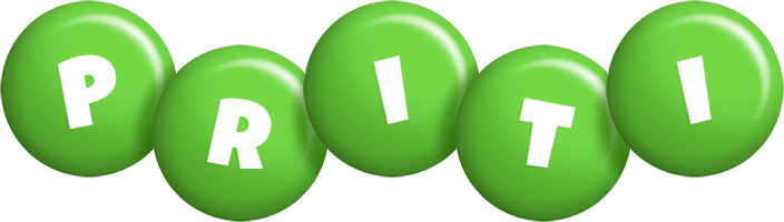Priti candy-green logo