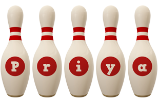 Priya bowling-pin logo