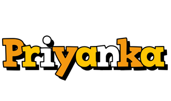 Priyanka cartoon logo