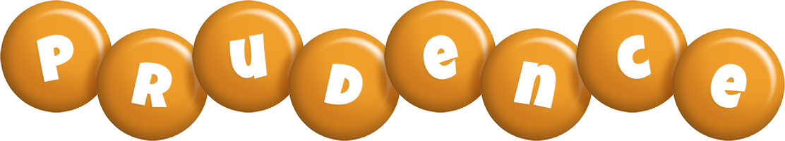 Prudence candy-orange logo