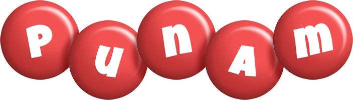 Punam candy-red logo