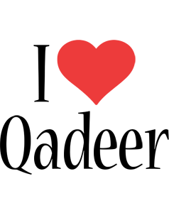 Qadeer i-love logo