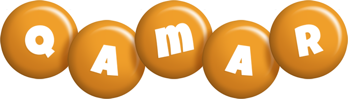 Qamar candy-orange logo